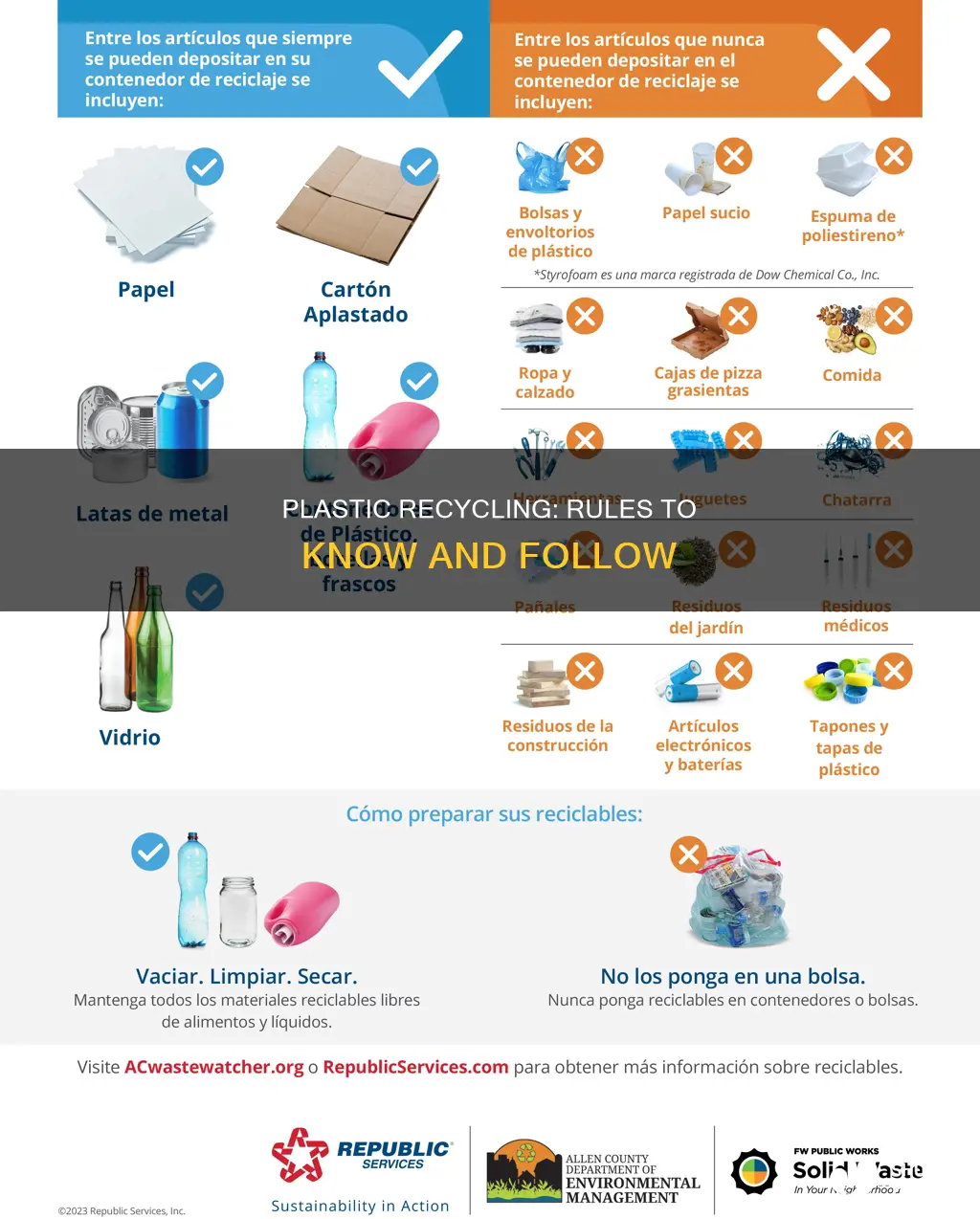 what are plastic recycling rules