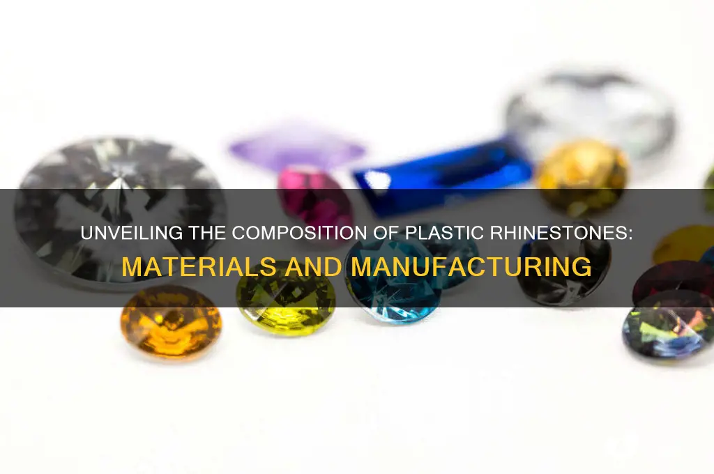what are plastic rhinestones made of
