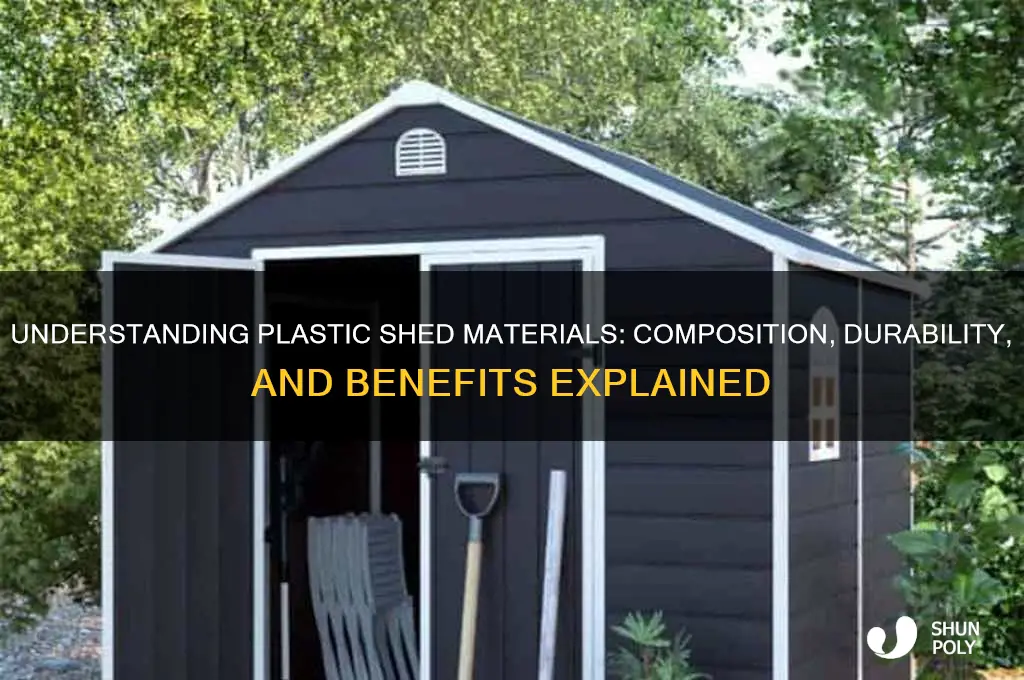 what are plastic sheds made of
