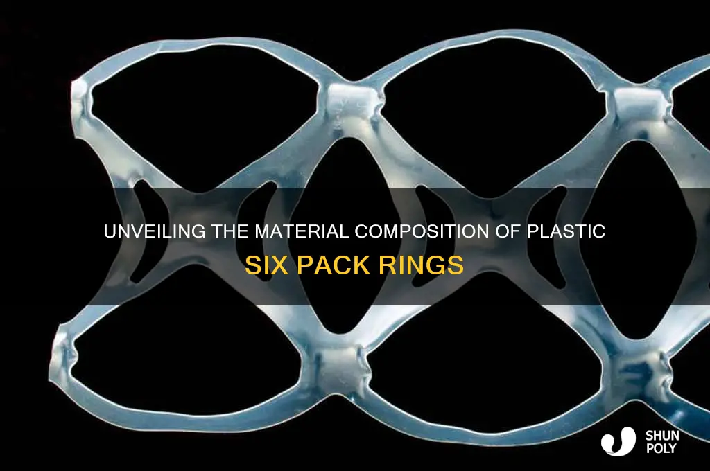 what are plastic six pack rings made of