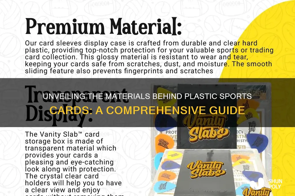 what are plastic sports cards made of