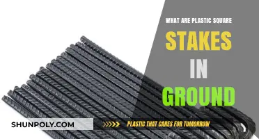Square Stakes: Plastic Ground Support