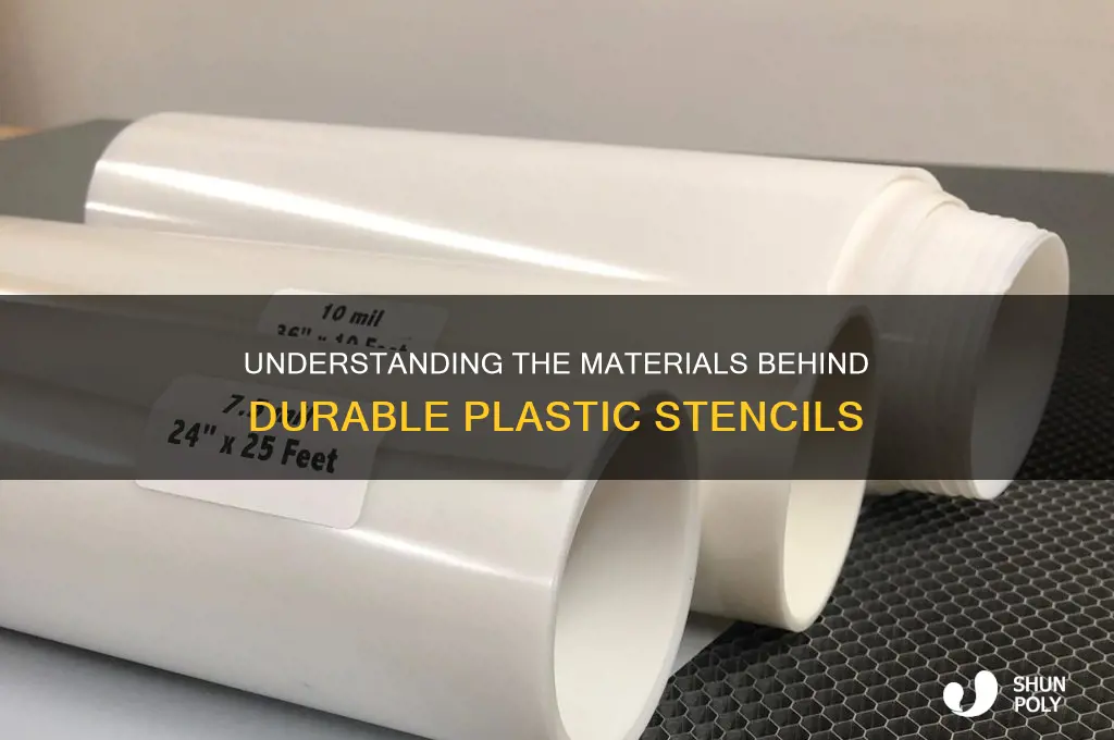 what are plastic stencils made of