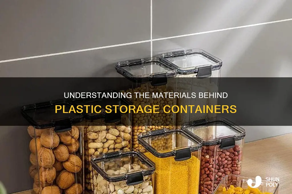 what are plastic storage cointainers made of