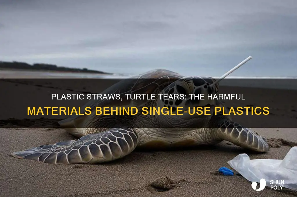 what are plastic straws made of turtles