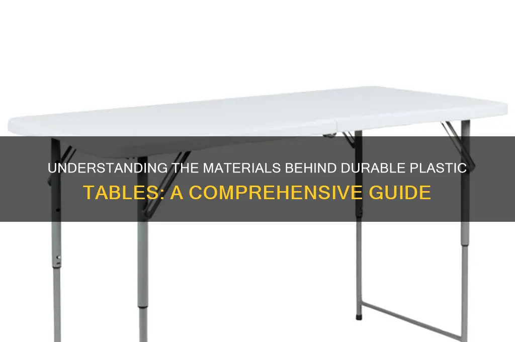 what are plastic tables made of