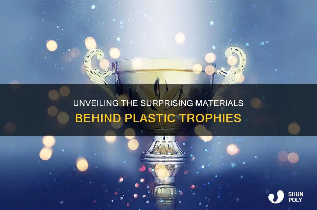 what are plastic trophies made of