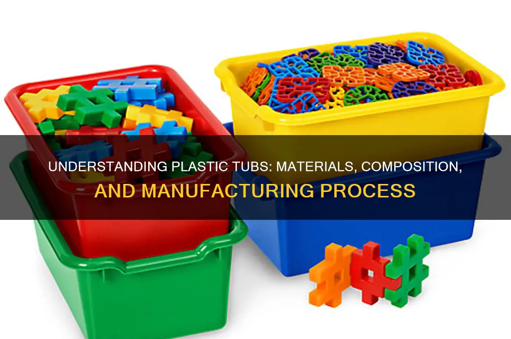 what are plastic tubs made of