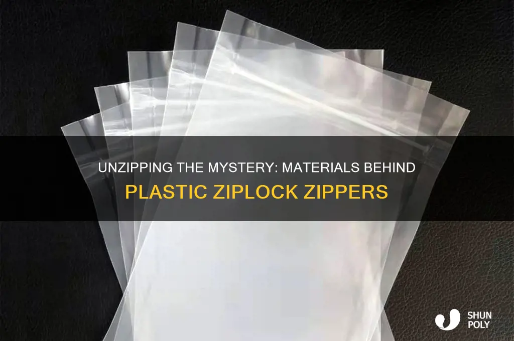 what are plastic ziplock zippers made from