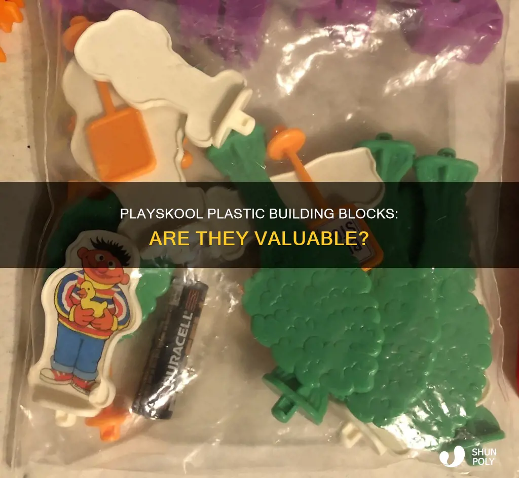 what are playskool plastic building blocks worth
