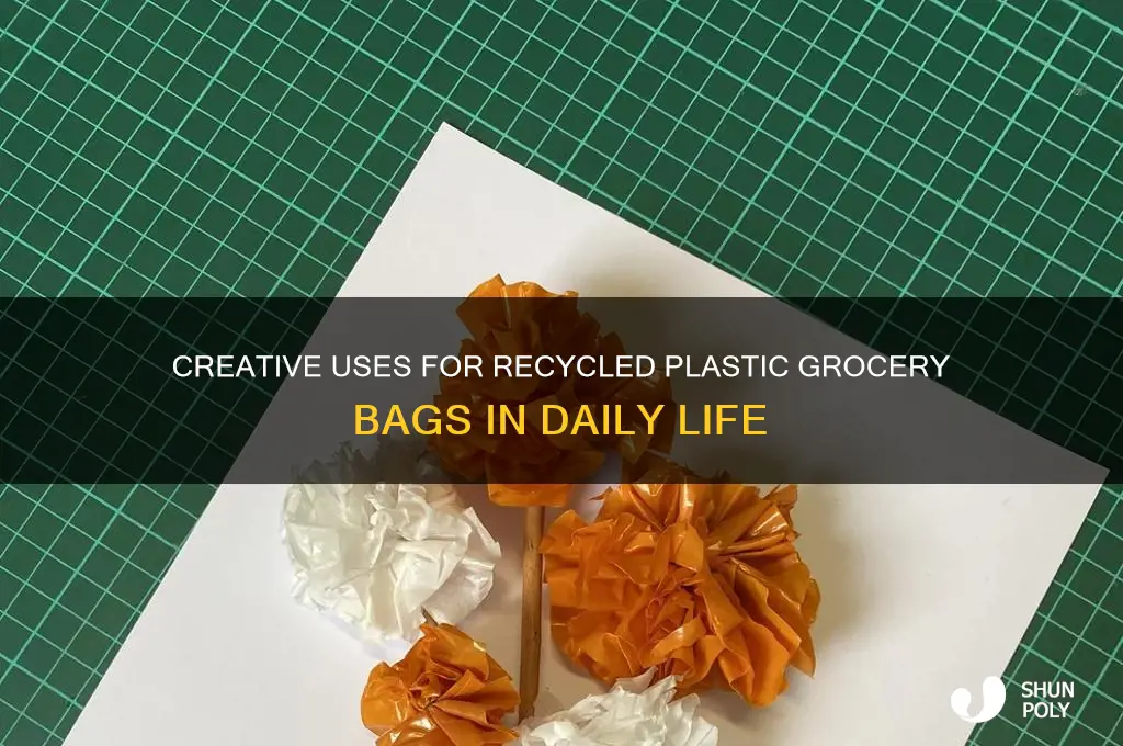 what are recycled plastic grocery bags used for