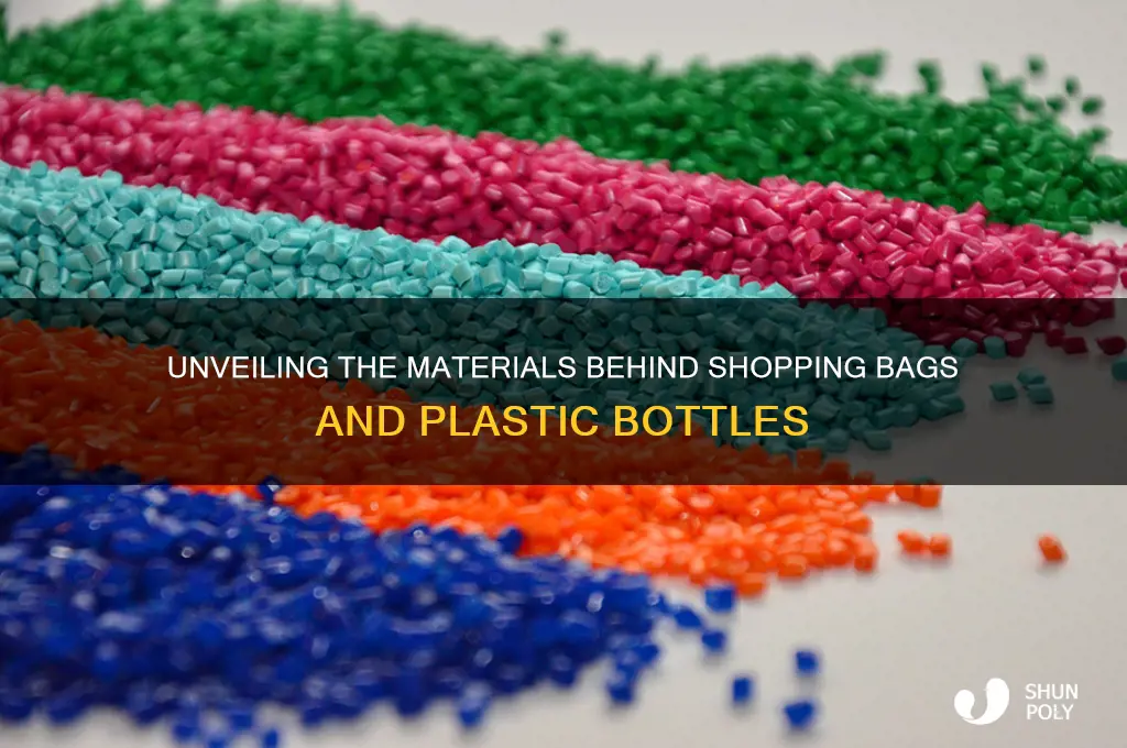 what are shopping bags and plastic bottles made of