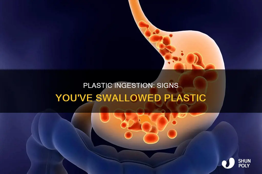 what are signs if you swallowed plastic