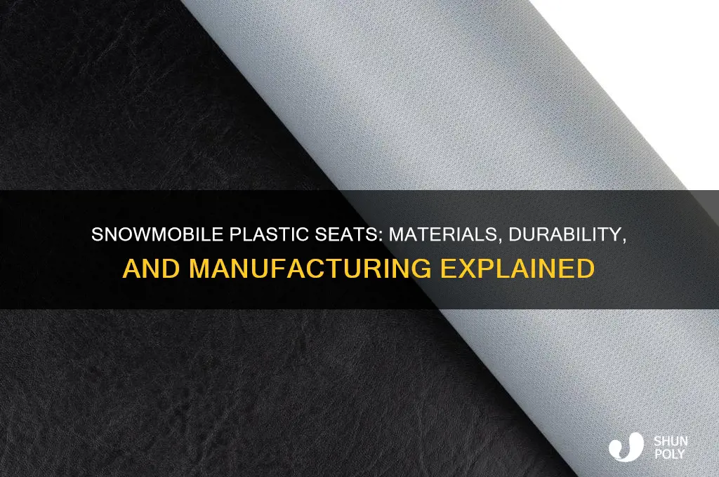 what are snowmobile plastic seats made of