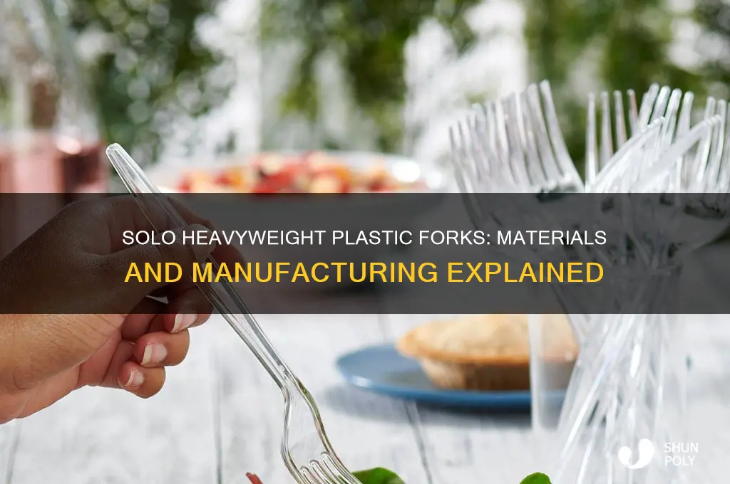 what are solo heavyweight plastic forks made from