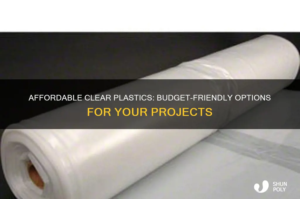 what are the cheapest clear plastics