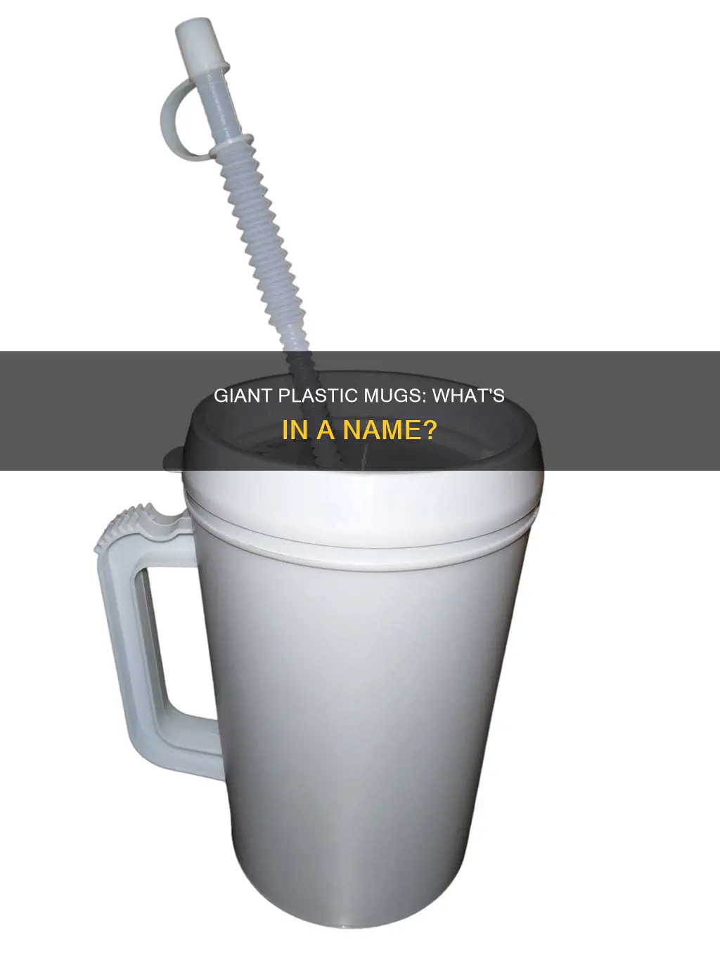 what are the giant plastic mugs called
