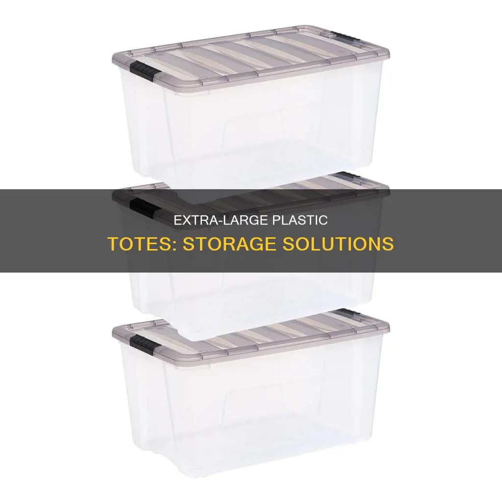 what are the largest plastic totes