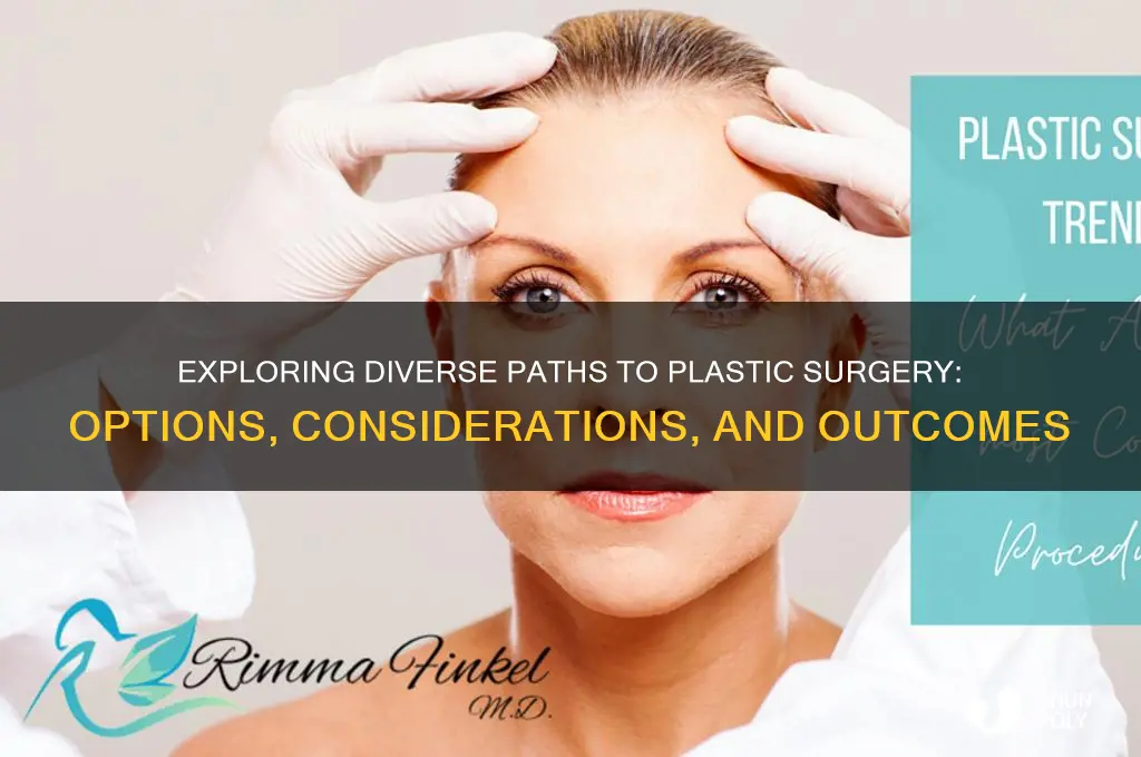 what are the paths to plastic surgery