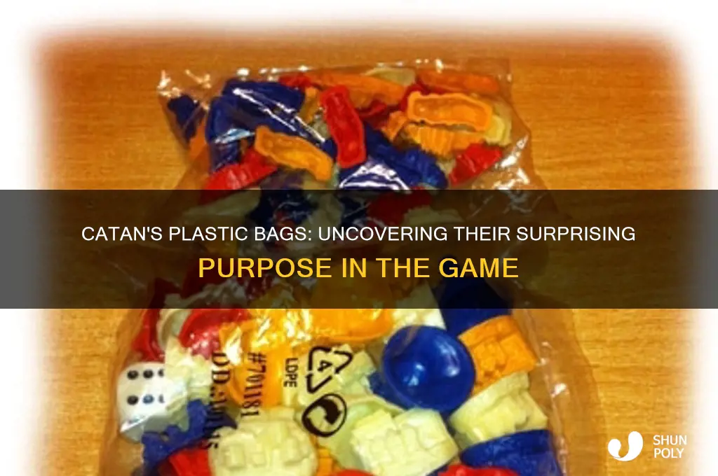 what are the plastic bags inside catan for