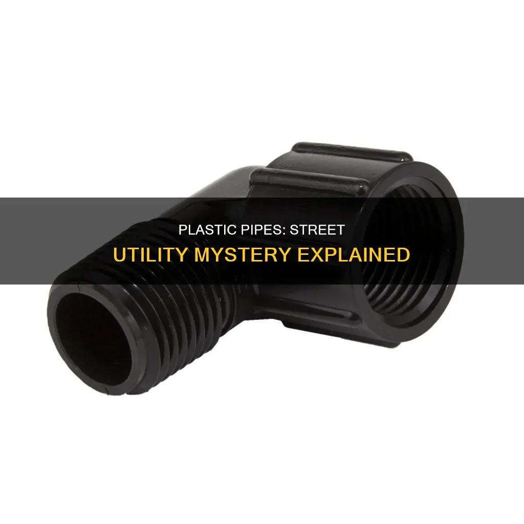 what are the plastic pipes in street