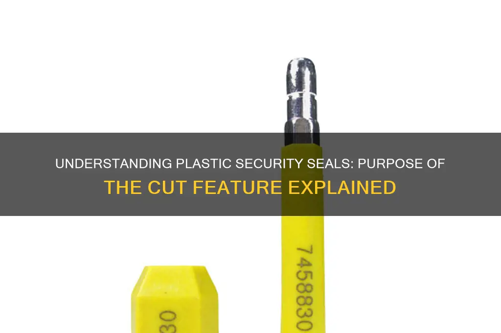 what are the plastic seals with a cut in them
