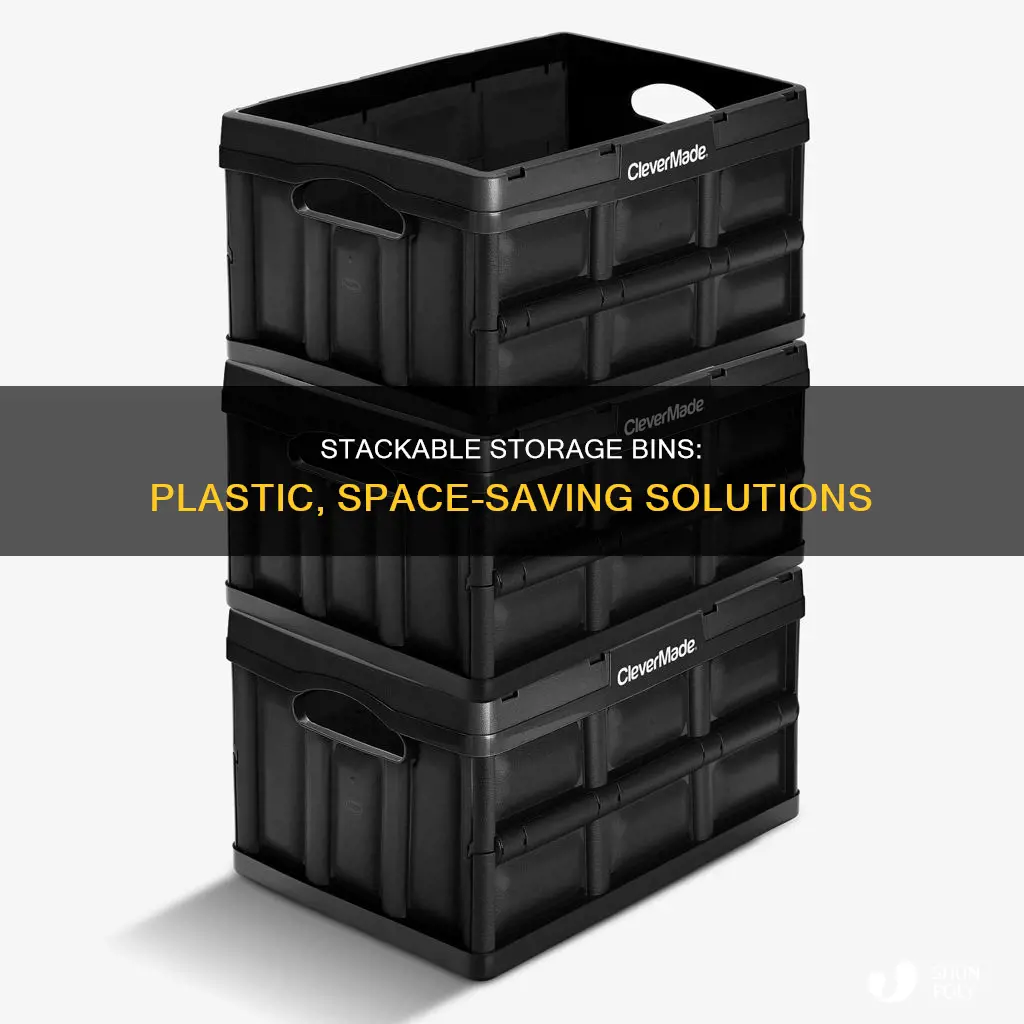 what are the plastic stackable storage bins