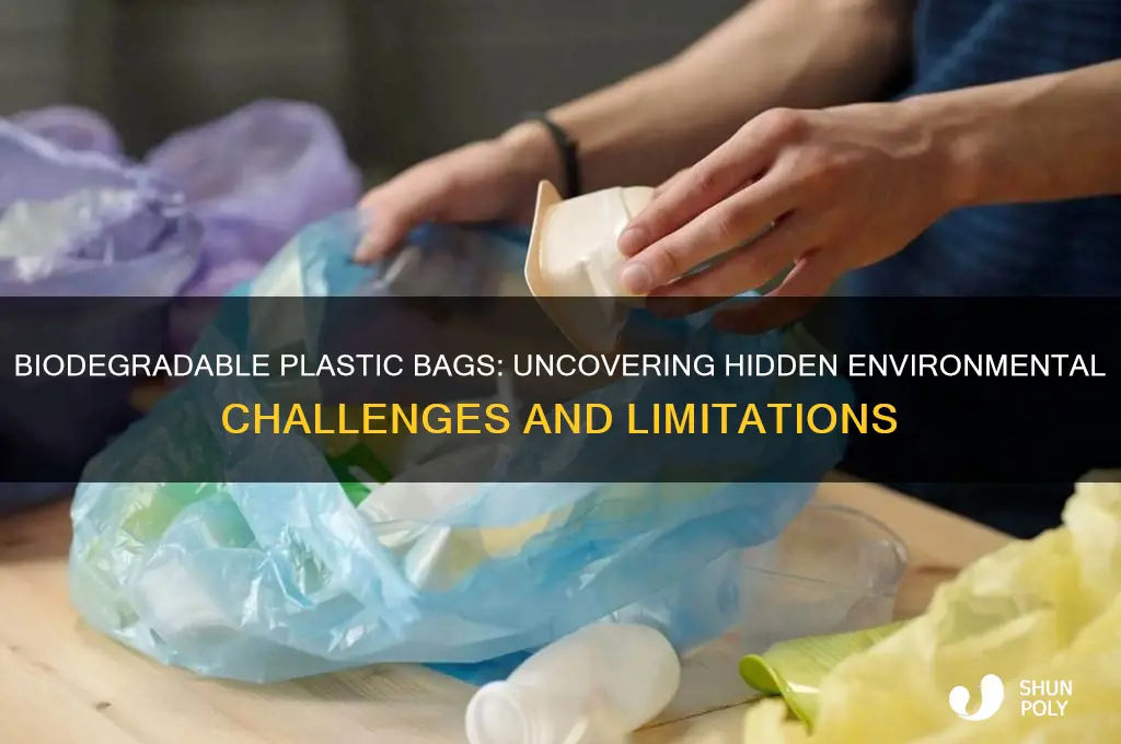 what are the problems with biodegradable plastic bags