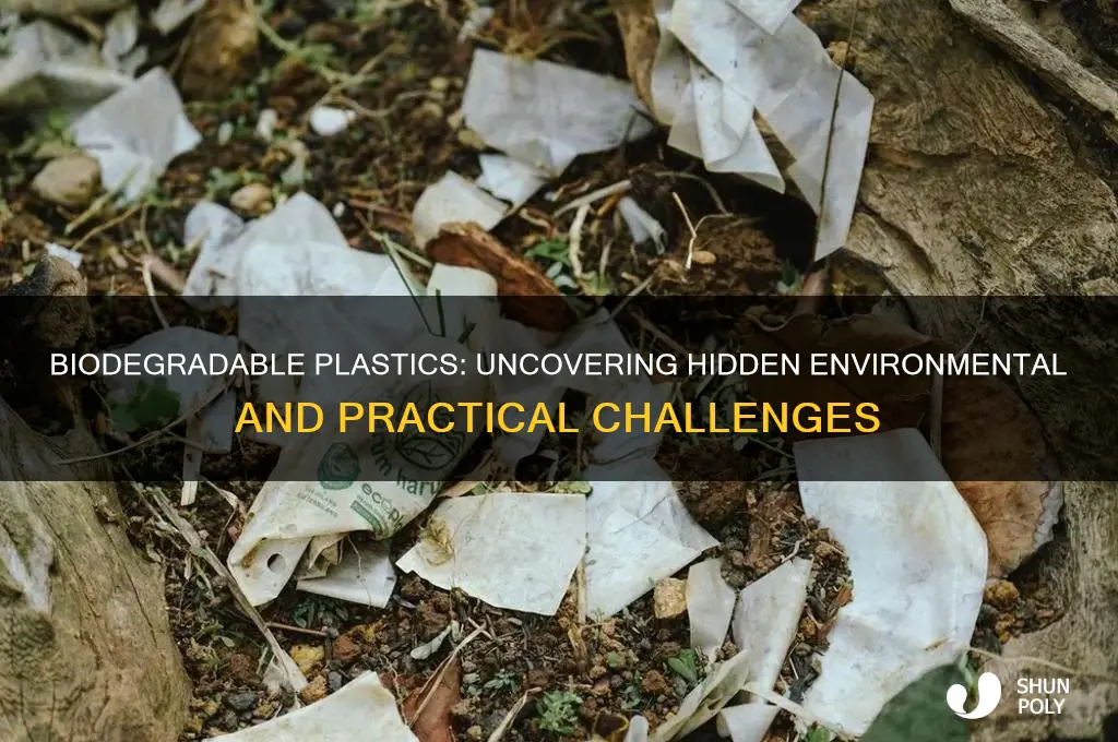 what are the problems with biodegradable plastics made
