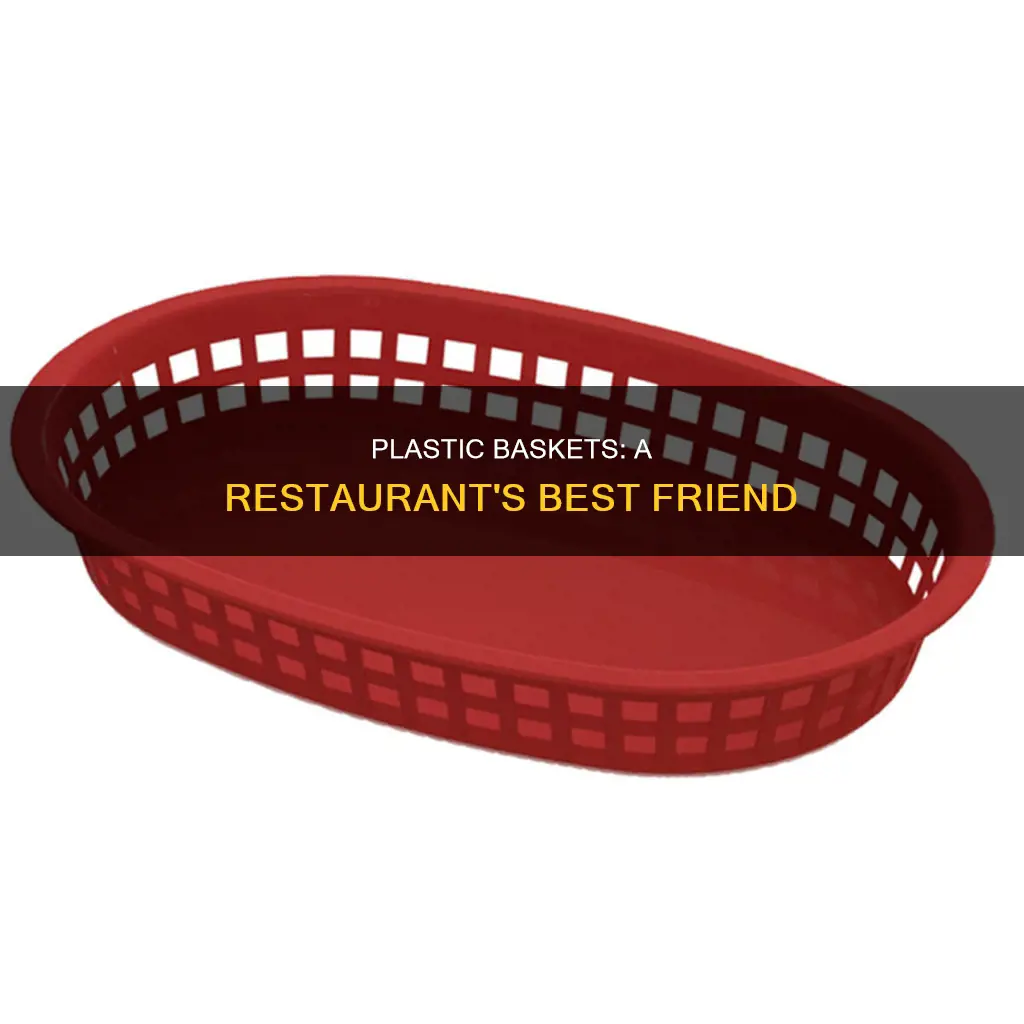 what are the red plastic restaurant baskets