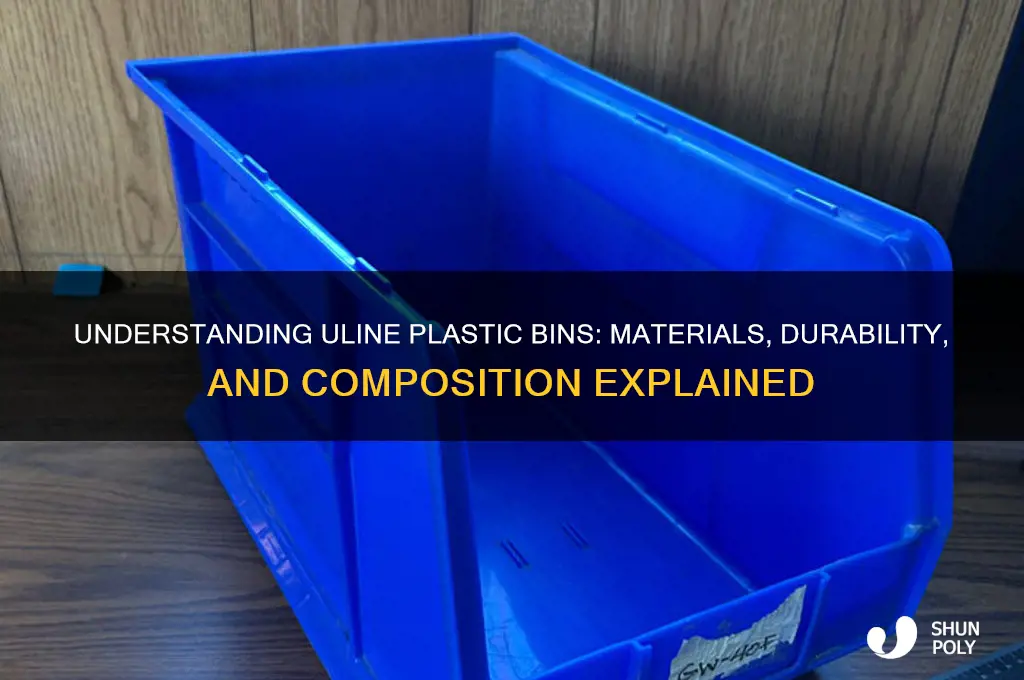 what are the uline plastic bins made of
