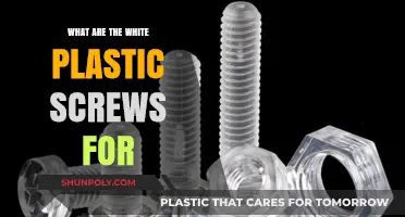 White Plastic Screws: What Are They For?