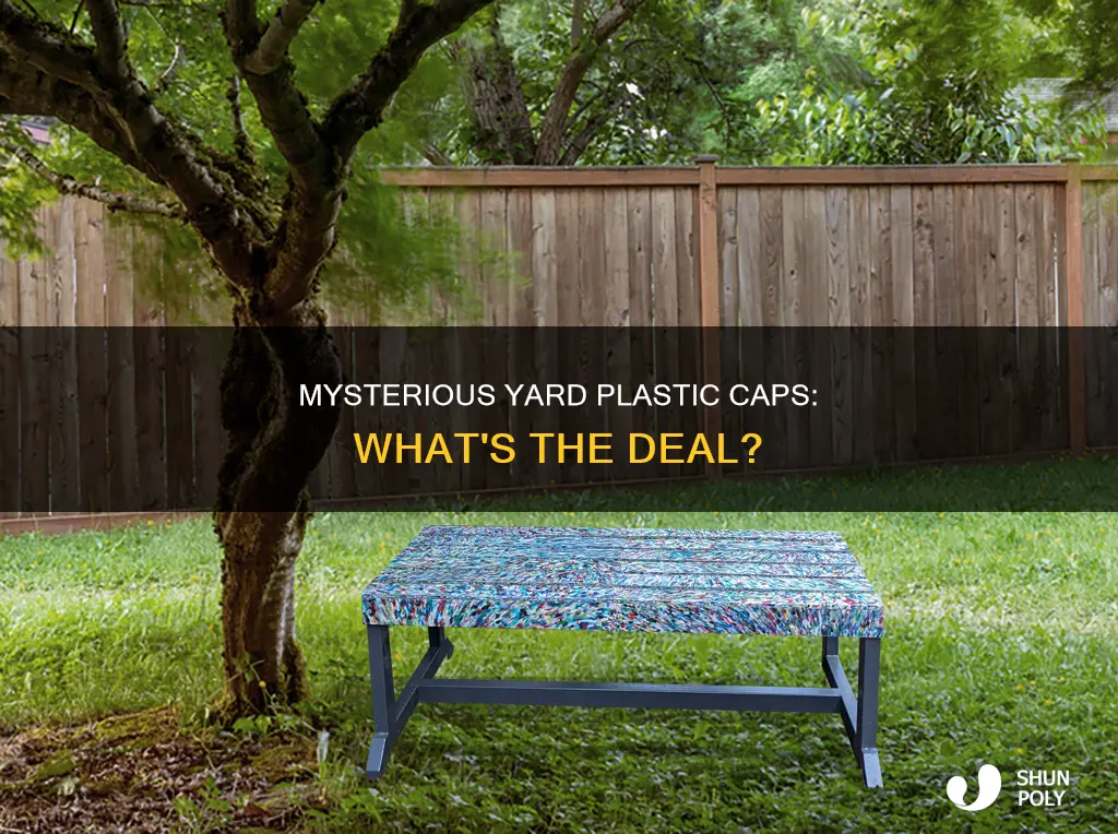 what are these plastic caps in yard
