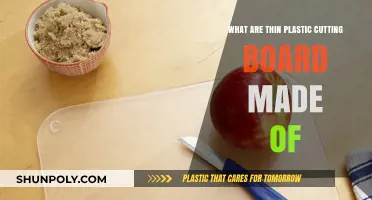 What Are Thin Plastic Cutting Boards Made Of: Materials Explained