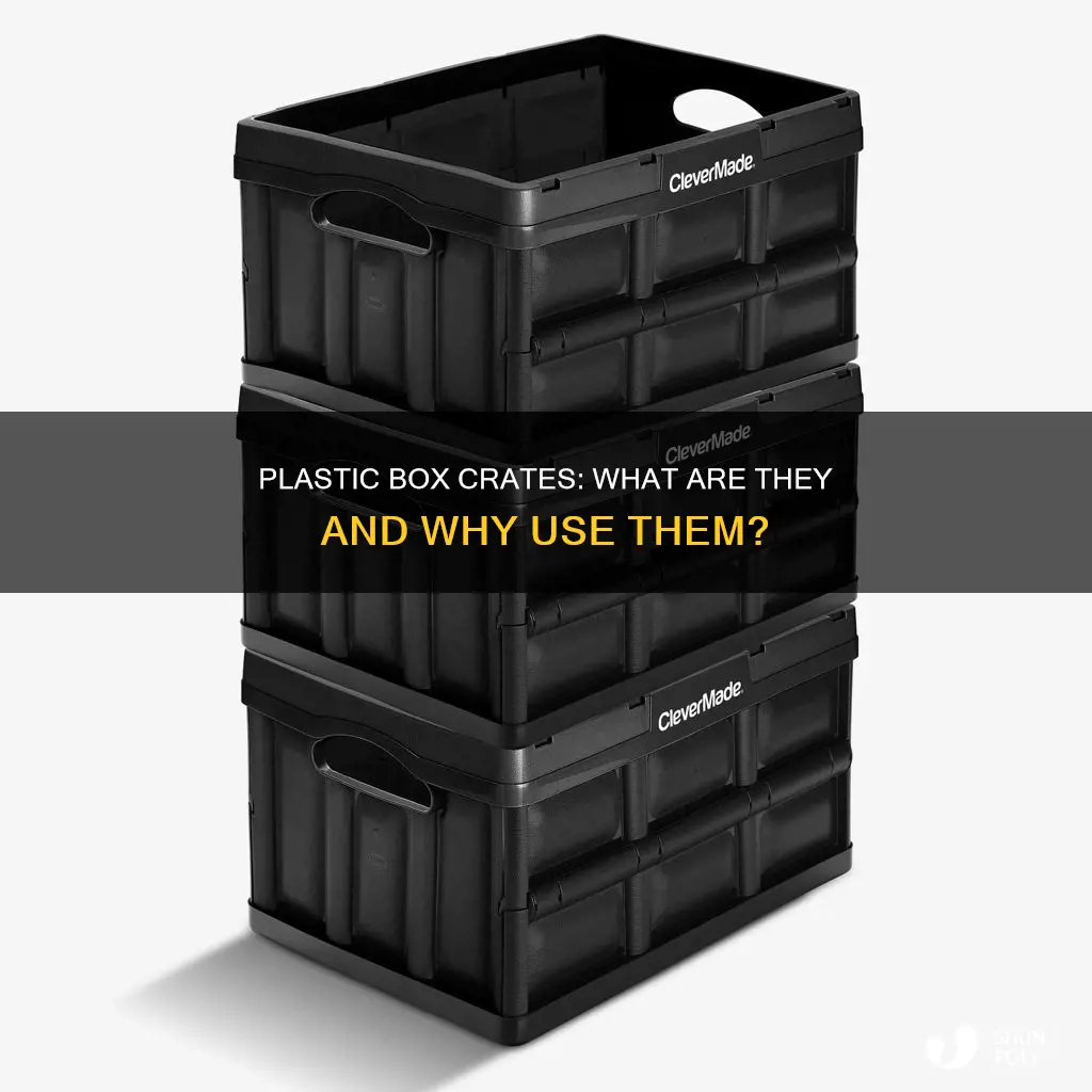 what are those box crates called plastic