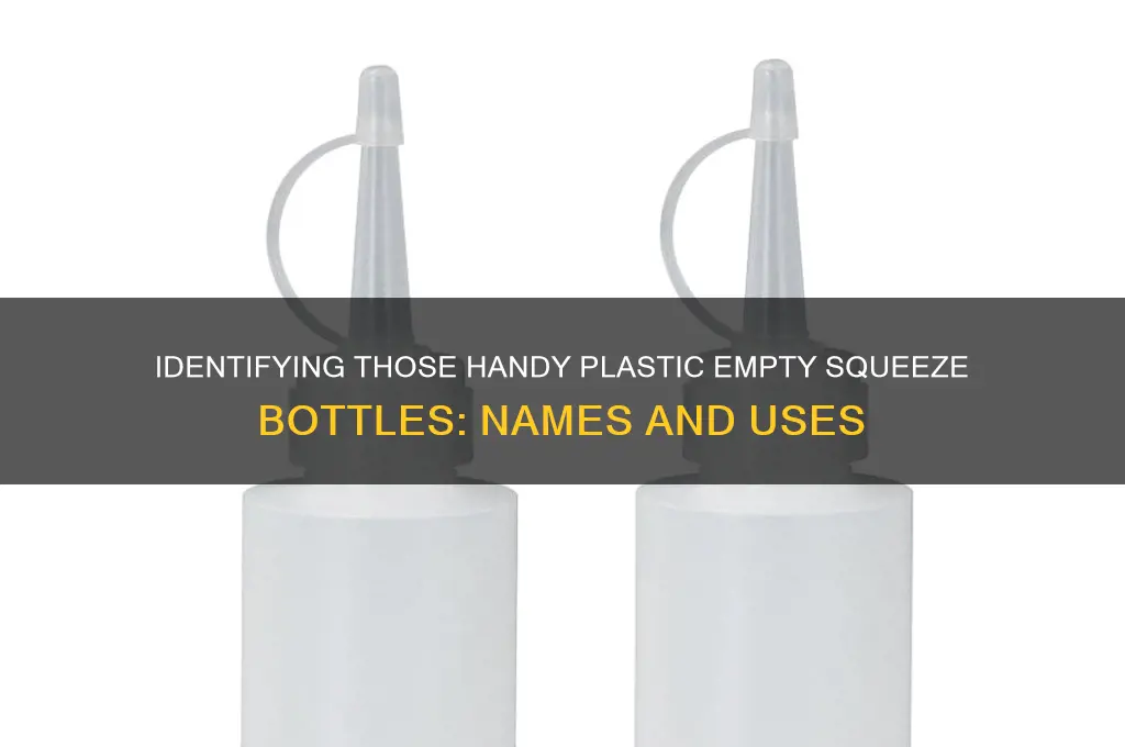 what are those plastic empty squeeze bottles called