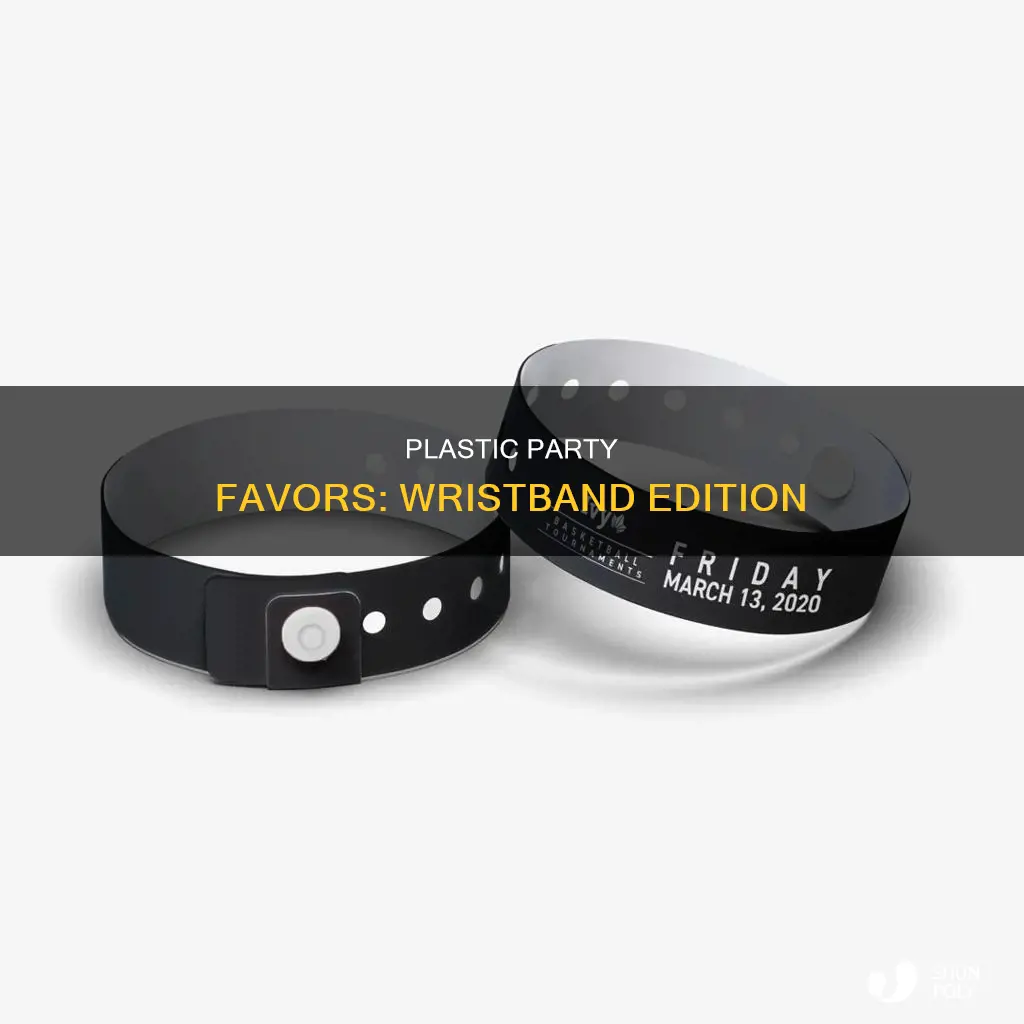 what are those plastic paper bracelets called