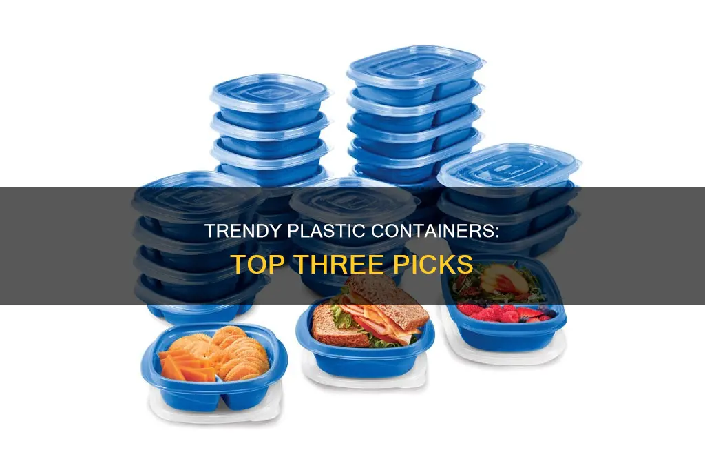 what are three popular plastic containers