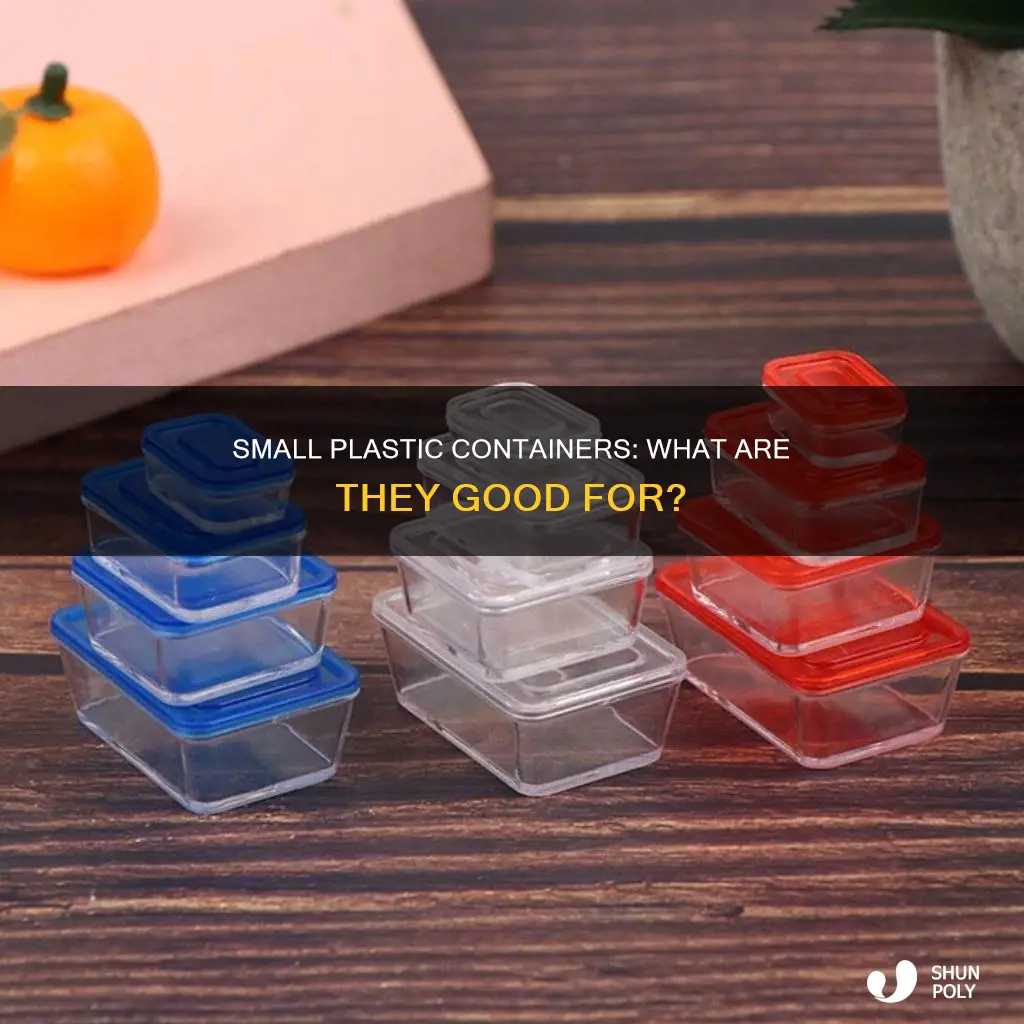 what are tiny plastic containers with lids