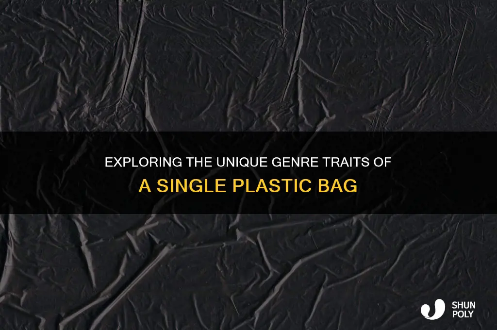what are two characteristics of genre of one plastic bag