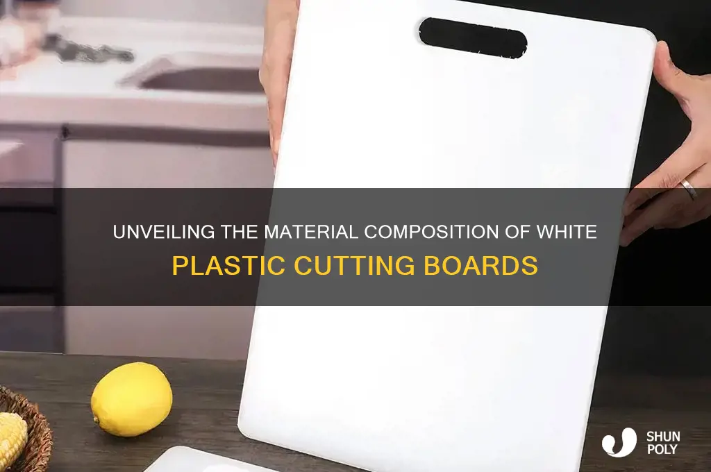 what are white plastic cutting boards made of