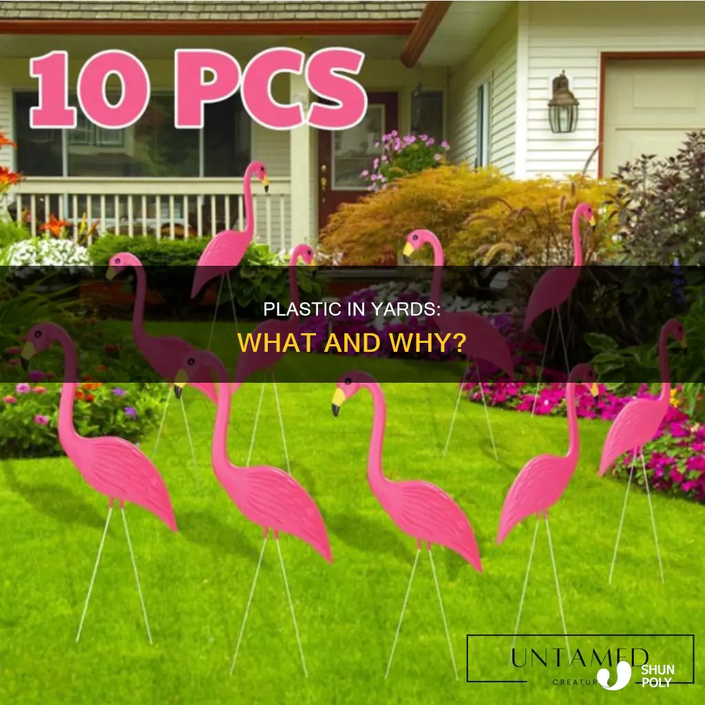what are with plastic things in yard
