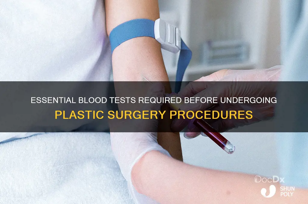 what blood tests are done before plastic surgery