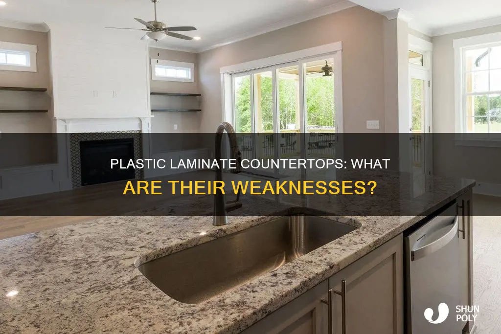 what breaks down plastic laminate countertops