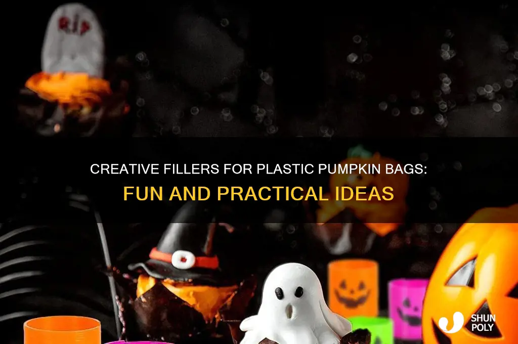 what can i put in a plastics pumpkin bags