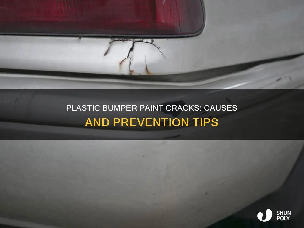 what causes paint craxks on plastic bumpers