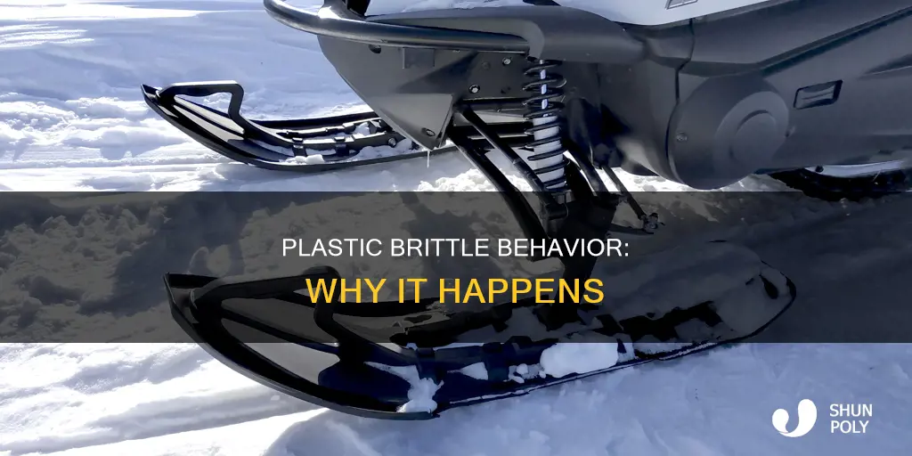 what causes plastic to become brittle