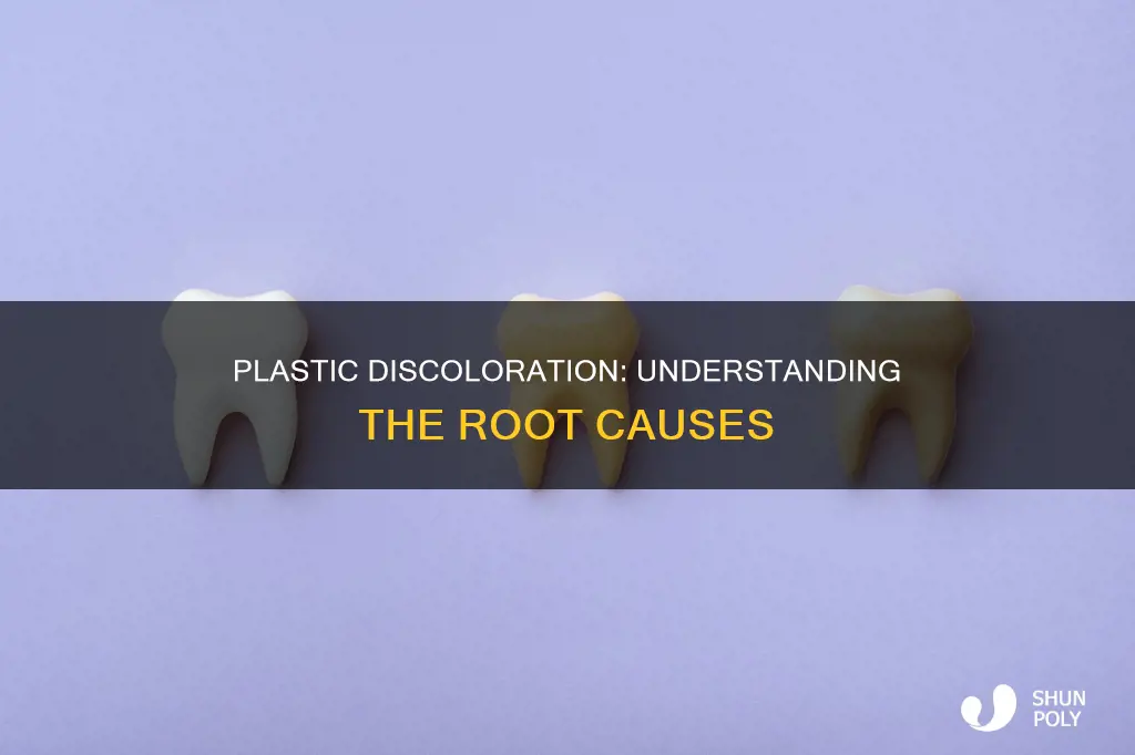what causes plastic to become discolored