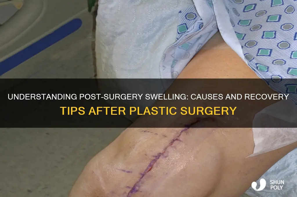 what causes swelling after plastic surgery