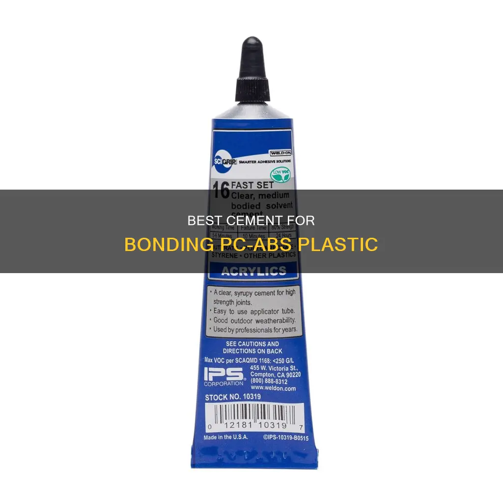 what cement for pc-abs plastic